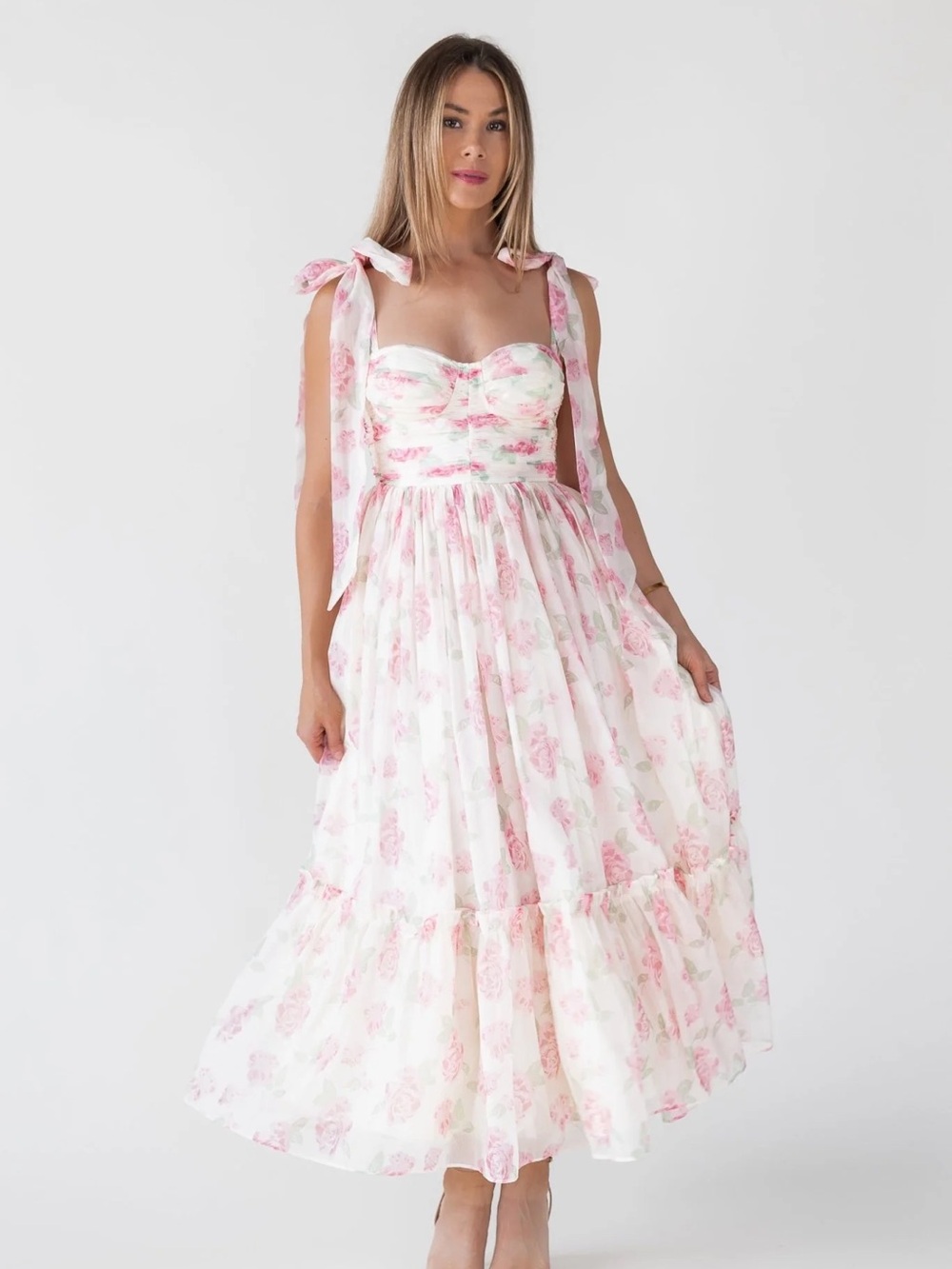 MABLE/JO+CO Pink Floral Dress, “Sweet Serenade”